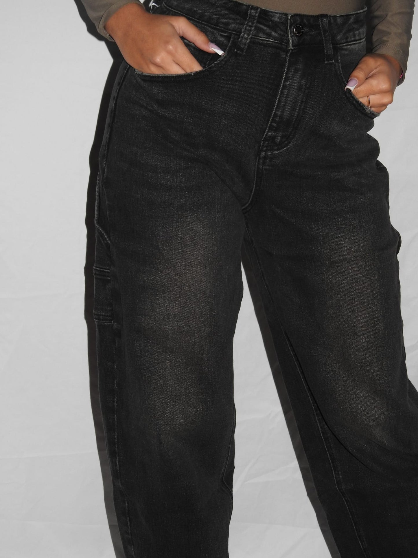 jeans nero sfumato ML282