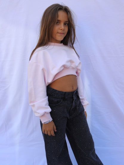 Jeans brillantinato junior