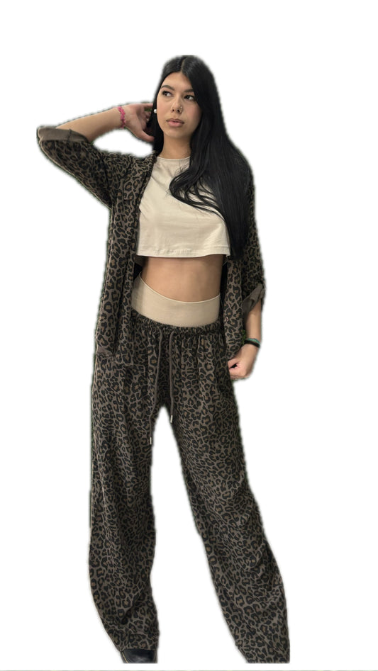 coordinato leopardato